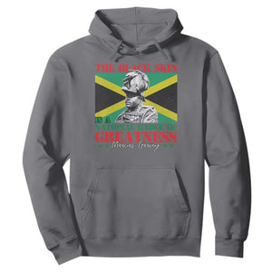 Marcus Garvey Hoodie The Black Skin Is A National Badge Of Greatness Jamaican Flag TS09 Charcoal Print Your Wear