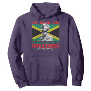 Marcus Garvey Hoodie The Black Skin Is A National Badge Of Greatness Jamaican Flag TS09 Purple Print Your Wear