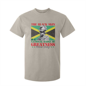 Marcus Garvey T Shirt For Kid The Black Skin Is A National Badge Of Greatness Jamaican Flag TS09 Sand Print Your Wear