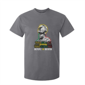 Marcus Garvey T Shirt For Kid Too Black Too Strong One People One Nation TS09 Charcoal Print Your Wear