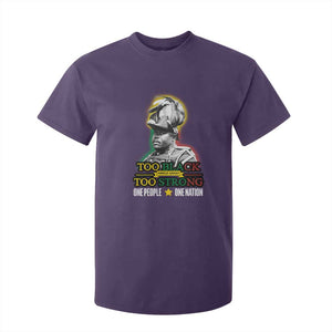 Marcus Garvey T Shirt For Kid Too Black Too Strong One People One Nation TS09 Purple Print Your Wear