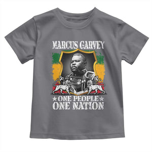 Marcus Garvey Toddler T Shirt One People One Nation Jamaica Legends Rasta TS09 Charcoal Print Your Wear