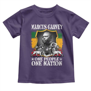 Marcus Garvey Toddler T Shirt One People One Nation Jamaica Legends Rasta TS09 Purple Print Your Wear