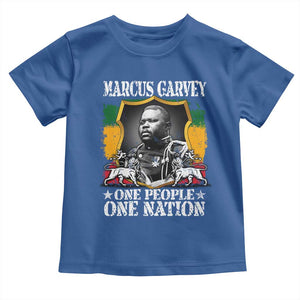 Marcus Garvey Toddler T Shirt One People One Nation Jamaica Legends Rasta TS09 Royal Blue Print Your Wear