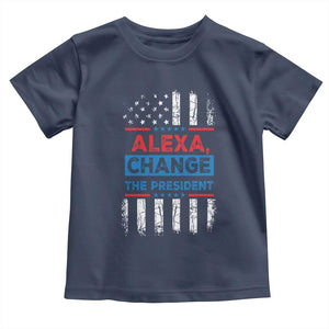 Funny Alexa Change The President Toddler T Shirt TS09 Navy Print Your Wear