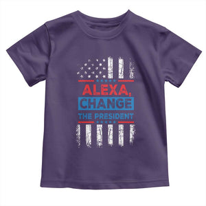 Funny Alexa Change The President Toddler T Shirt TS09 Purple Print Your Wear