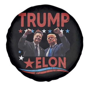 Cool Trump And Elon 2025 Spare Tire Cover TS09 Print Your Wear