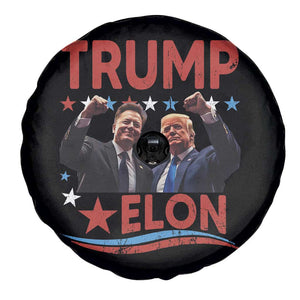 Cool Trump And Elon 2025 Spare Tire Cover TS09 Print Your Wear