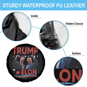 Cool Trump And Elon 2025 Spare Tire Cover TS09 Print Your Wear