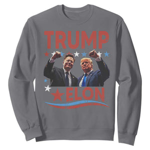 Cool Trump And Elon 2025 Sweatshirt TS09 Charcoal Print Your Wear
