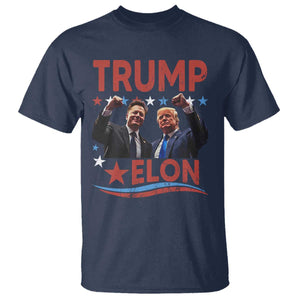 Cool Trump And Elon 2025 T Shirt TS09 Navy Print Your Wear