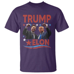 Cool Trump And Elon 2025 T Shirt TS09 Purple Print Your Wear