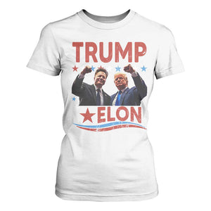 Cool Trump And Elon 2025 T Shirt For Women TS09 White Print Your Wear