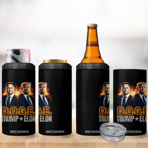 Trump Elon 2025 DOGE 4 in 1 Can Cooler Tumbler TS09 Print Your Wear