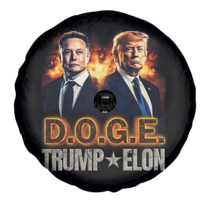 Trump Elon 2025 DOGE Spare Tire Cover TS09 Print Your Wear