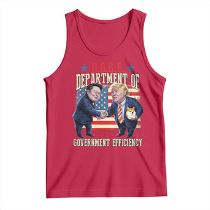 Trump Elon 2025 Tank Top DOGE Department of Government Efficiency TS09 Red Print Your Wear