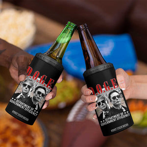 Trump Elon DOGE 4 in 1 Can Cooler Tumbler Department of Government Efficiency TS09 Print Your Wear