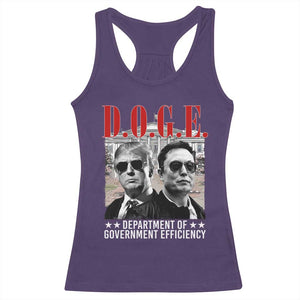 Trump Elon DOGE Racerback Tank Top Department of Government Efficiency TS09 Purple Print Your Wear