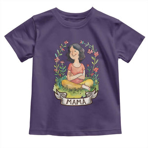 Mother's Day Mama Picture Toddler T Shirt TS09 Purple Print Your Wear
