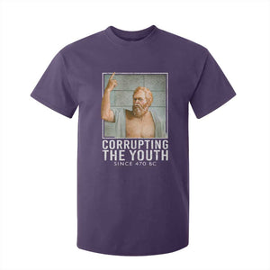 Funny Greek Philosophy Socrates T Shirt For Kid Corrupting The Youth Philosopher TS09 Purple Print Your Wear