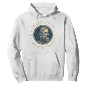 Greek Philosophy Plato Hoodie Platos Cave Rescue Team TS09 White Print Your Wear
