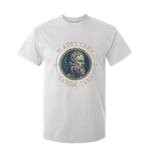 Greek Philosophy Plato T Shirt For Kid Platos Cave Rescue Team TS09 White Print Your Wear