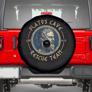 Greek Philosophy Plato Spare Tire Cover Platos Cave Rescue Team TS09 Black Print Your Wear