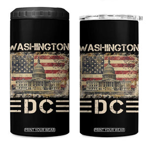 Washington DC Lover U.S. Capitol Building 4 in 1 Can Cooler Tumbler TS09 One Size: 16 oz Black Print Your Wear