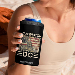 Washington DC Lover U.S. Capitol Building 4 in 1 Can Cooler Tumbler TS09 Print Your Wear