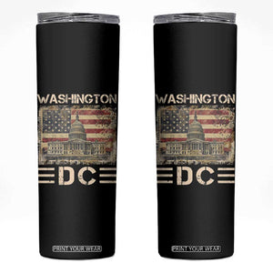 Washington DC Lover U.S. Capitol Building Skinny Tumbler TS09 Black Print Your Wear