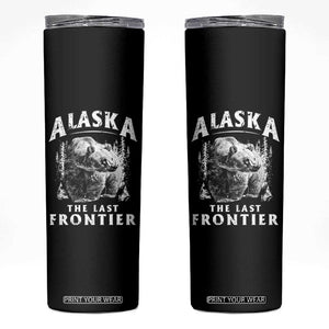 Alaska Skinny Tumbler The Last Frontier Bear Home Vintage TS09 Black Print Your Wear