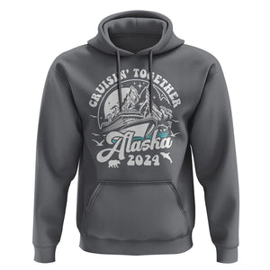 Cruisin' Together Alaska 2024 Cruise Trip Hoodie TS09 Charcoal Print Your Wear