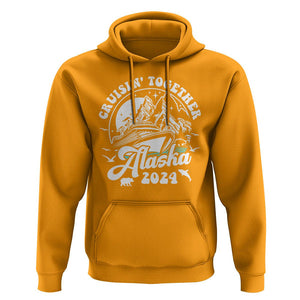 Cruisin' Together Alaska 2024 Cruise Trip Hoodie TS09 Gold Print Your Wear