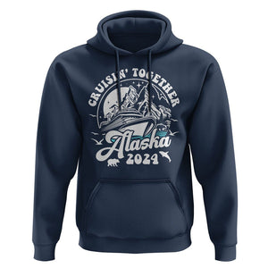 Cruisin' Together Alaska 2024 Cruise Trip Hoodie TS09 Navy Print Your Wear