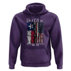 Dual Citizen Texan American Hoodie TS09 Purple Print Your Wear