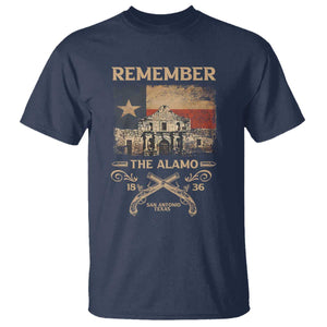 Texas T Shirt Remember The Alamo San Antonio 1836 TS09 Navy Print Your Wear