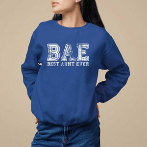 Best Aunt Ever Aunts Day Auntie Sweatshirt TS09 Royal Blue Print Your Wear