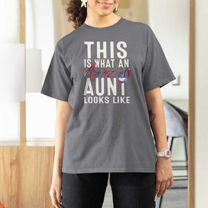 Funny Auntie T Shirt For Women This is What an Amazing Aunt Looks Like TS09 Charcoal Print Your Wear