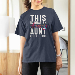 Funny Auntie T Shirt For Women This is What an Amazing Aunt Looks Like TS09 Navy Print Your Wear