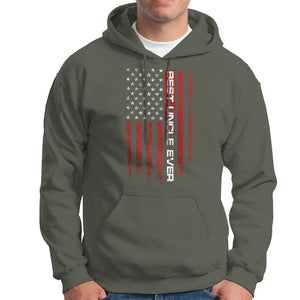 Best Uncle Ever US Flag Uncle's Day Hoodie TS09 Military Green Print Your Wear