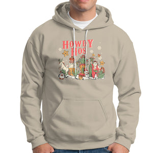 Howdy Hos Cowboy Vintage Western Christmas Hoodie TS09 Sand Printyourwear