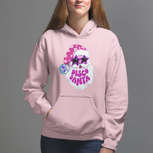 Funny Pink Santa Retro Groovy Funky Disco Christmas Cool Sunglass Hoodie TS09 Light Pink Printyourwear