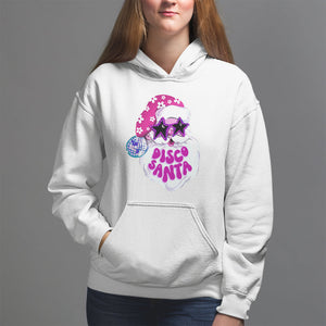 Funny Pink Santa Retro Groovy Funky Disco Christmas Cool Sunglass Hoodie TS09 White Printyourwear
