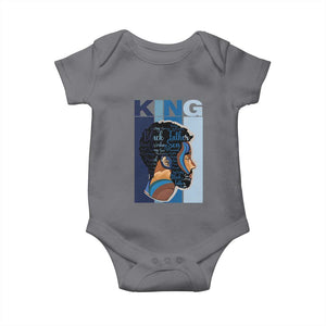 African American Dad Baby Onesie Black History King Melanin Father Pride TS09 Charcoal Print Your Wear