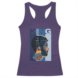 African American Dad Racerback Tank Top Black History King Melanin Father Pride TS09 Purple Print Your Wear