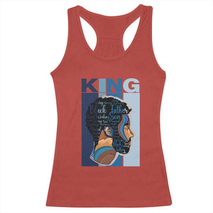 African American Dad Racerback Tank Top Black History King Melanin Father Pride TS09 Red Print Your Wear