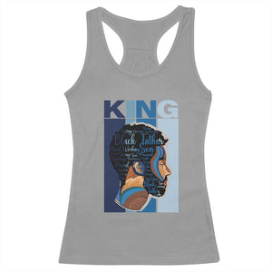 African American Dad Racerback Tank Top Black History King Melanin Father Pride TS09 Sport Gray Print Your Wear