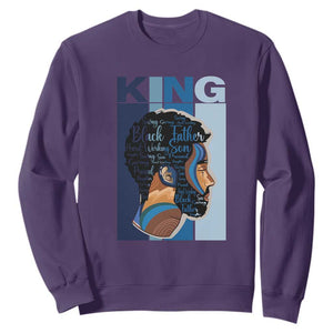 Black History King Father Melanin African American Dad Sweatshirt TS09 Purple Printyourwear