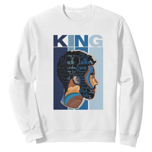 Black History King Father Melanin African American Dad Sweatshirt TS09 White Printyourwear