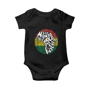Black Pride Baby Onesie One Month Can't Hold Our History TS09 Black Print Your Wear
